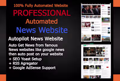 I will build best self automated news website with SEO setup