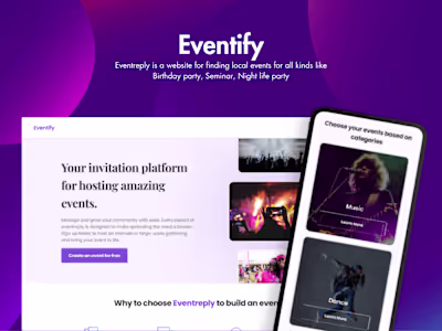 Eventify: create and host your event seamlessly