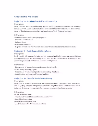 Bookkeeping & Financial Reporting