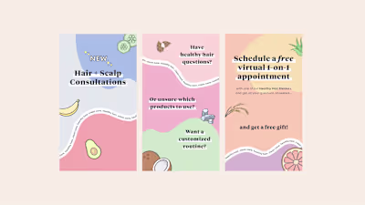Briogeo Social Media Graphics