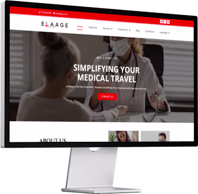 Health Service website design