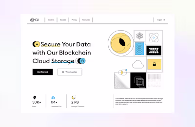 EV Blockchain Cloud Storage | Behance :: Behance