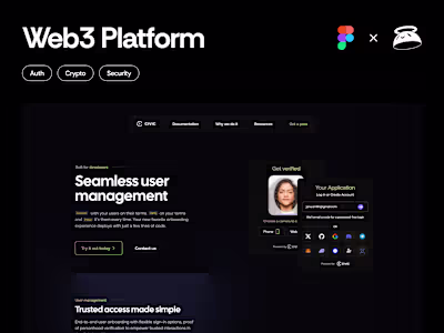 Web3 Auth Landing Page