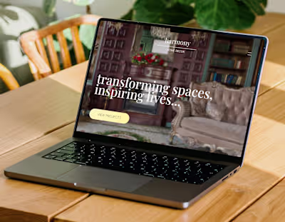 Harmony - Interior Decoration Agency Website
