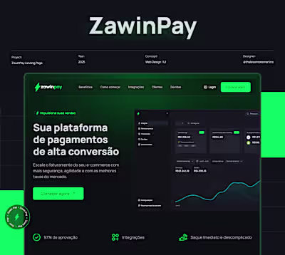 Landing page - Zawin Pay