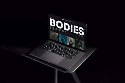 Bodies serie inspired webdesign