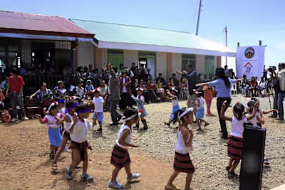 Building a school up in the clouds