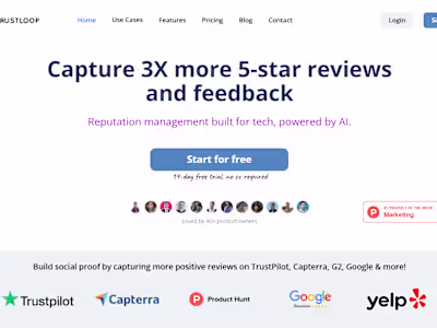 TrustLoop – A SaaS App Helping Businesses to Elevate Reputation