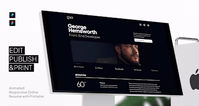 Developer Resume — Personal Website Template