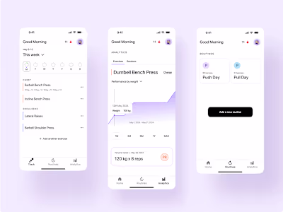 Tracky • A Fitness tracking App