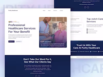 Purity Healthcare | Landing Page