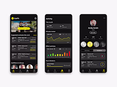 OutFit Training Mobile App