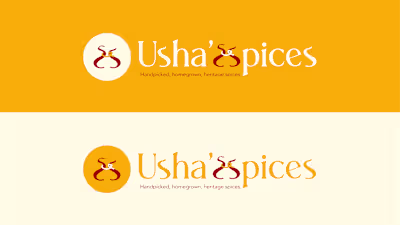 Usha's Spices - Branding