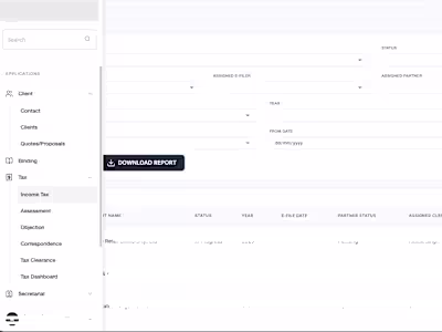 Internal Ops Tool for accountancy Firm