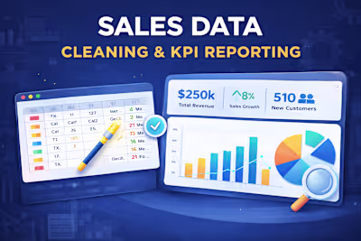 Performed sales data cleaning and