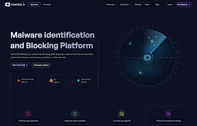 Working on ControlD website.