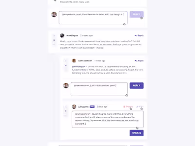 BUILD AN INTERACTIVE COMMENT SECTION