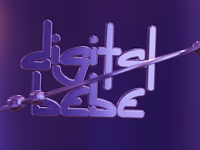 "Digital Bebe" 3d Logo Animation