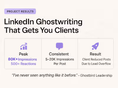 LinkedIn Ghostwriting That Gets You Clients