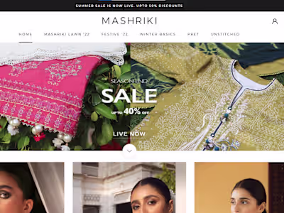 Shopify Store Setup + SEO for Mashriki