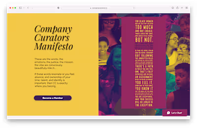 Company Curators Brand Manifesto