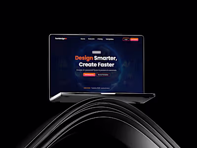 I design an AI that designs posters and flyers for designers...