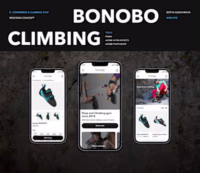 REDESIGN WEBSITE | UI | CLIMBING :: Behance