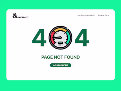 404 (Error) Page Design