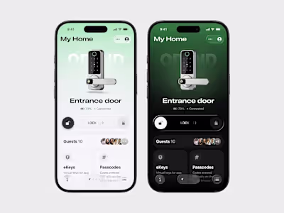 Smart Lock App Interface