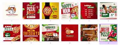 Content Creation for a Pizza Restaurant