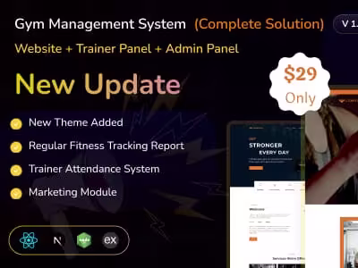 Gymstick- Gym Management System | Website | Trainer Panel | Adm…