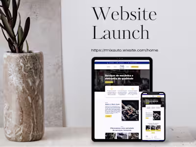 Wix Website Design for Auto Service Company