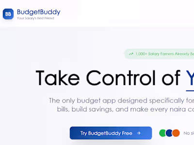 BudgetBuddy: Financial Tool Development