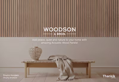 Acoustic Wood Panels Shopify Store 