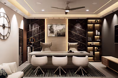 Luxury cabin designed for a fabric manufacturing factory