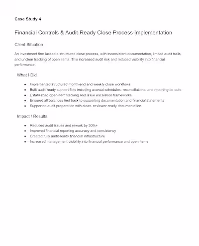 Strengthened financial controls and reporting