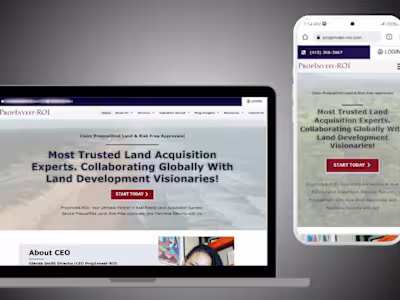 Optimized Website Development for Real Estate Land Acquisition