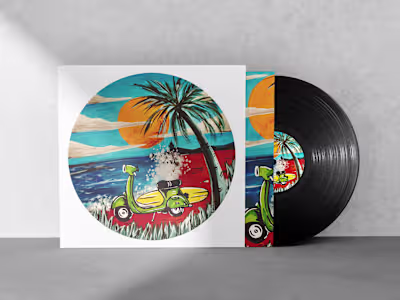 Painted Vinyl Records - Illustrations and Packaging :: Behance