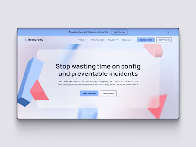 Webflow Development for Resourcely