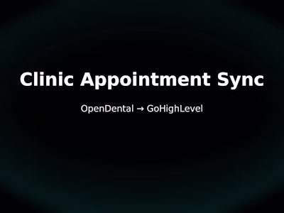 Clinic-Aware Sync for GoHighLevel and OpenDental