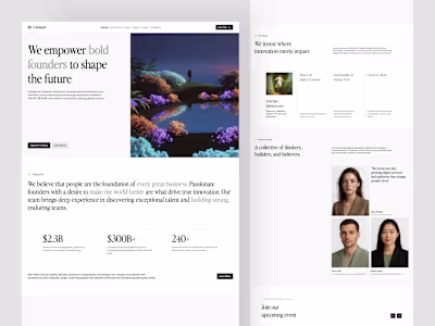 Editorial Landing Page Collection