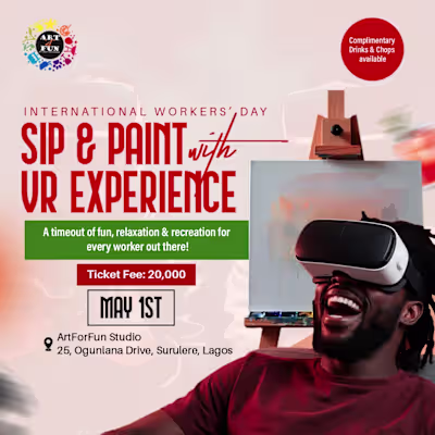 Art For Fun Event Promotion Graphic Design