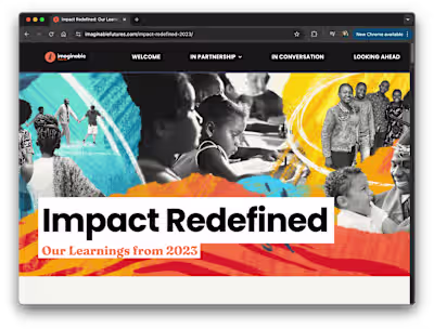 Imaginable Futures Impact Redefined