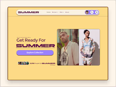 E-commerce Landing Page Design
