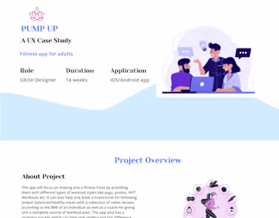 Case Study Presentation - Pump Up App on Behance