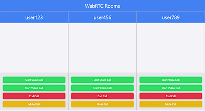 WebSocket WebRTC App