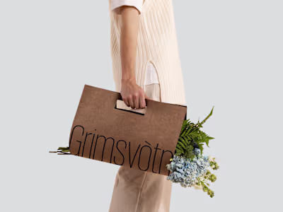 Grimsvotn - flower shop branding