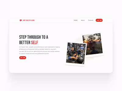 Hart Healthy Living (Framer website)
