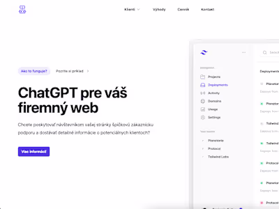 ChatGPT on your website SaaS | aichat.sk