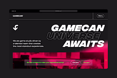 Gamecan — Web Design :: Behance